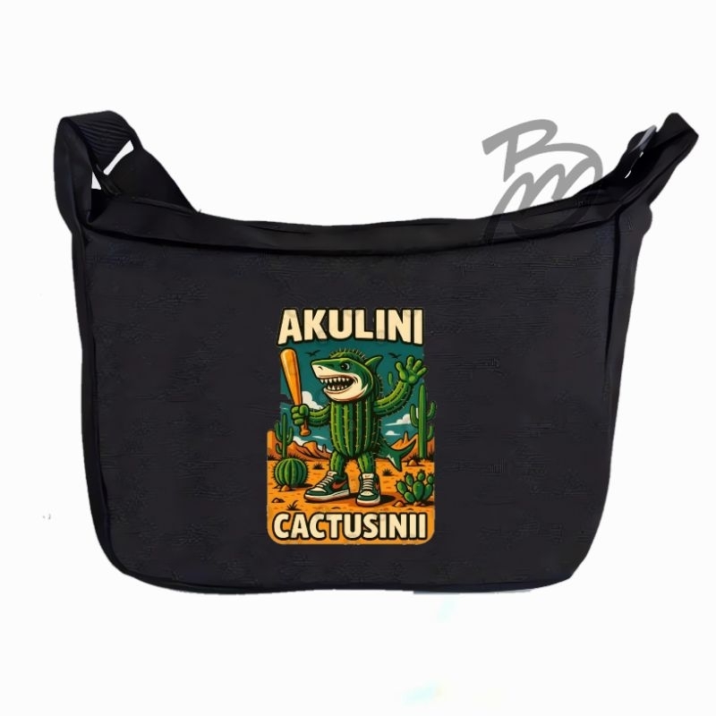 tas selempang anak sekolah TK SD SMP SMA tas selempang pria/wanita motif animasi karakter  AKULINI C