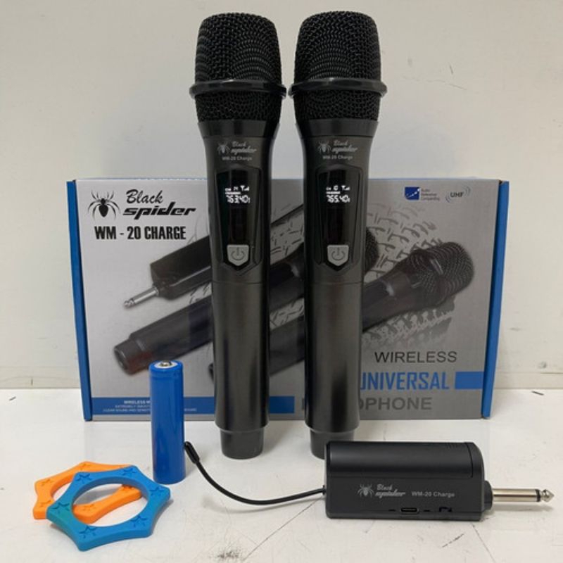MIC WIRELESS BLACK SPIDER WM-20 BLACK UHF
