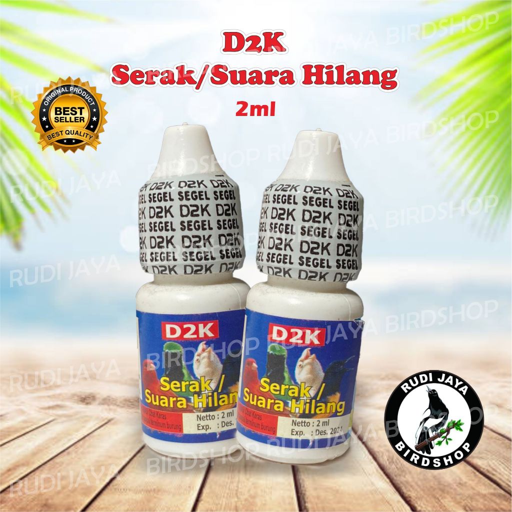 ANTI SERAK SUARA HILANG D2K OBAT BURUNG SERAK SAKIT INFEKSI SALURAN PERNAFASAN BERLENDIR