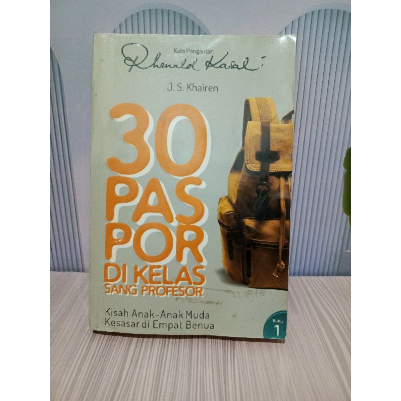 buku 30 Paspor di kelas Profesor Original Preloved