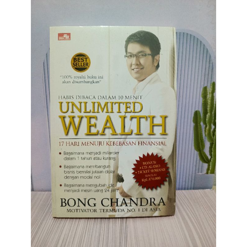 Buku Unlimited Wealth Karya Bong chandra Segel