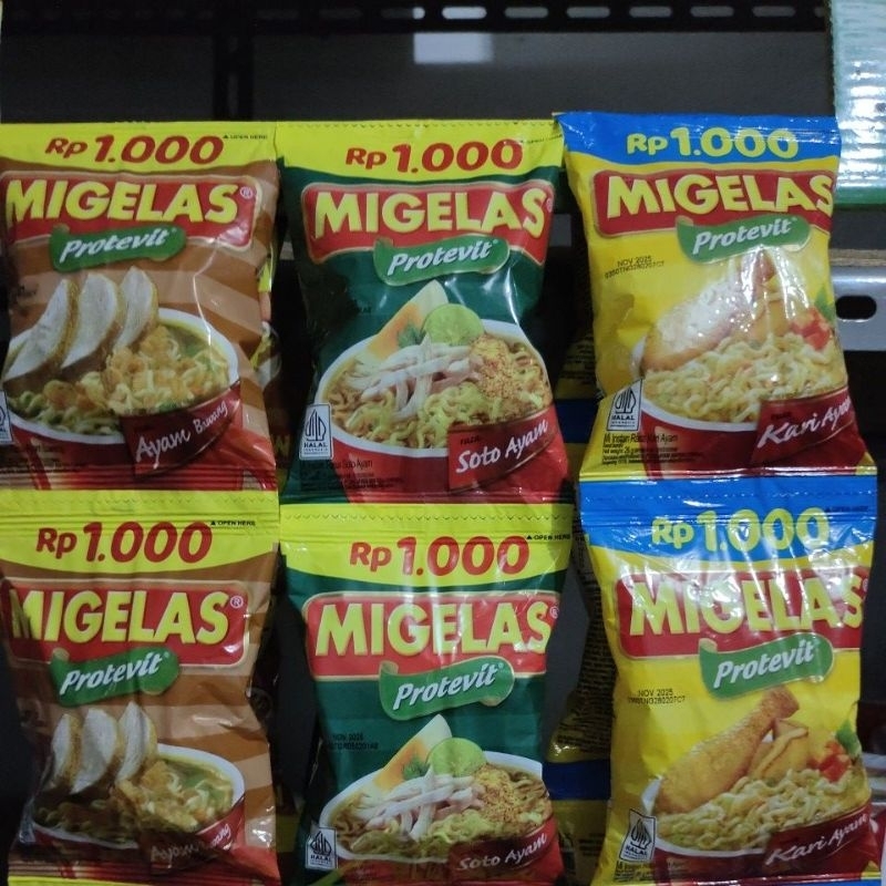 

Migelas renceng 1renceng isi 15sachet@26gr