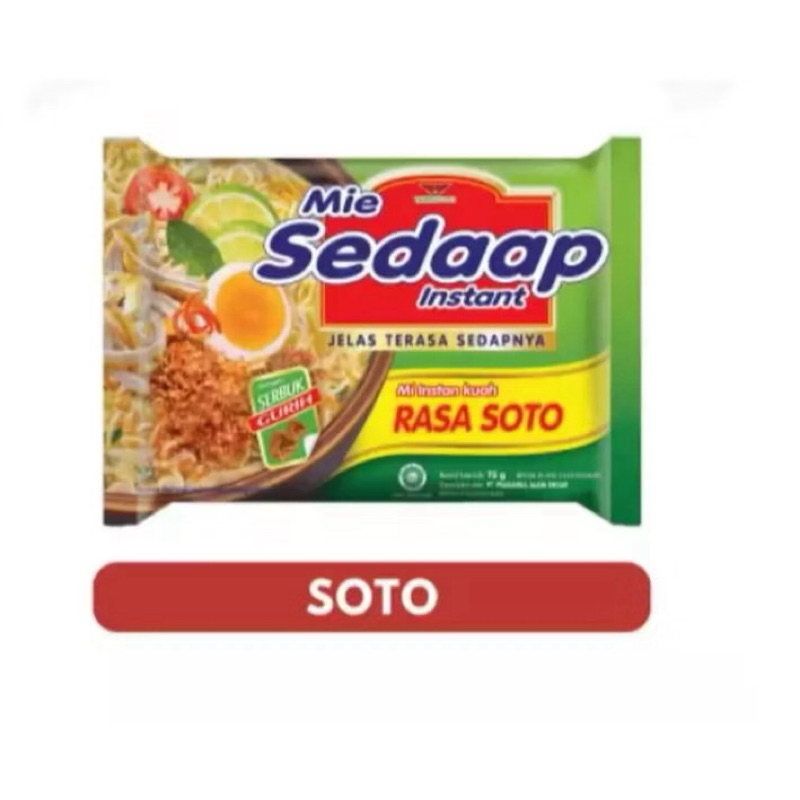 

Mie Sedap Instant Rasa soto dapat 2