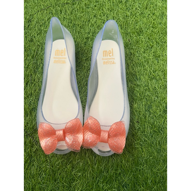 Sepatu Jelly Flat Shoes Anak Perempuan Minimels Ultragirl Clear Pita