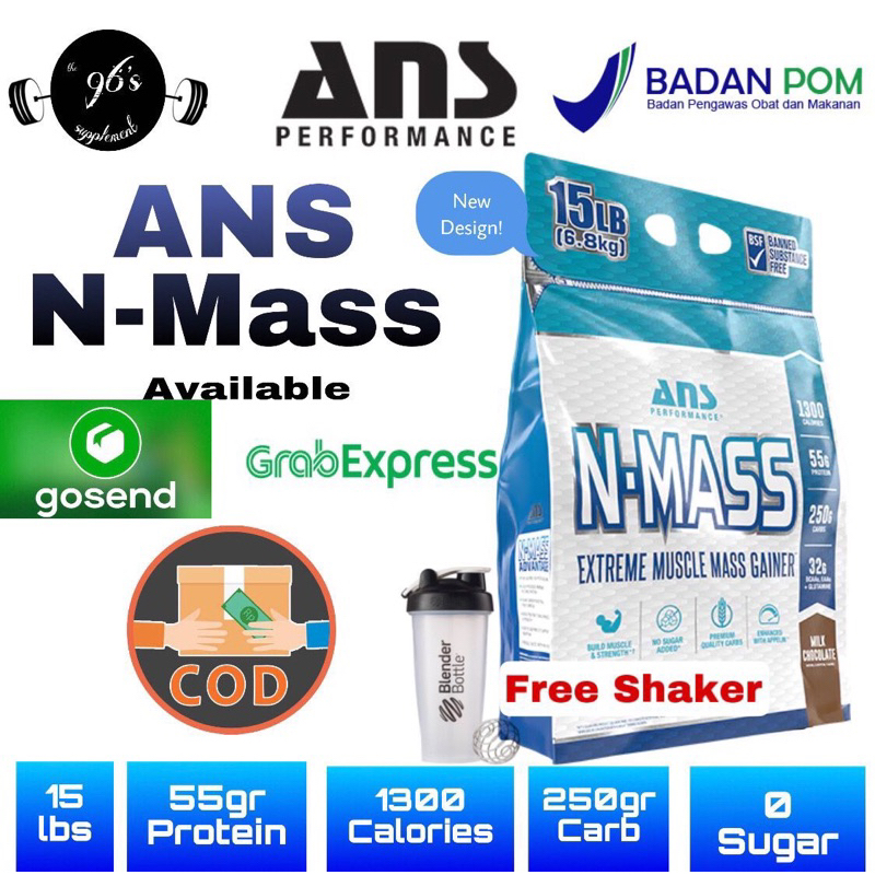 ANS N Mass 15lbs Muscle Mass Gainer BPOM
