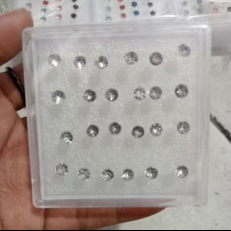 Anting giwang anting ceplik tusuk plastik warna warni