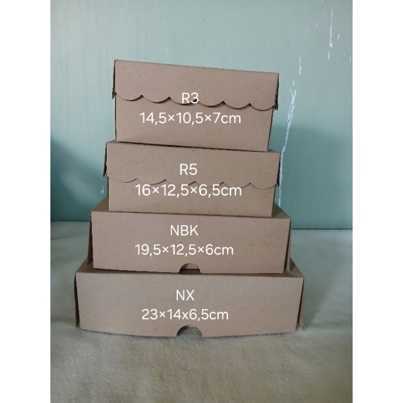 

DUS COKLAT - DUS MAKANAN BERKUALITAS - Dus Super Tebal- Kotak Nasi - Kotak Kue/makanan ringan-(NX, NBK, R5, R3)