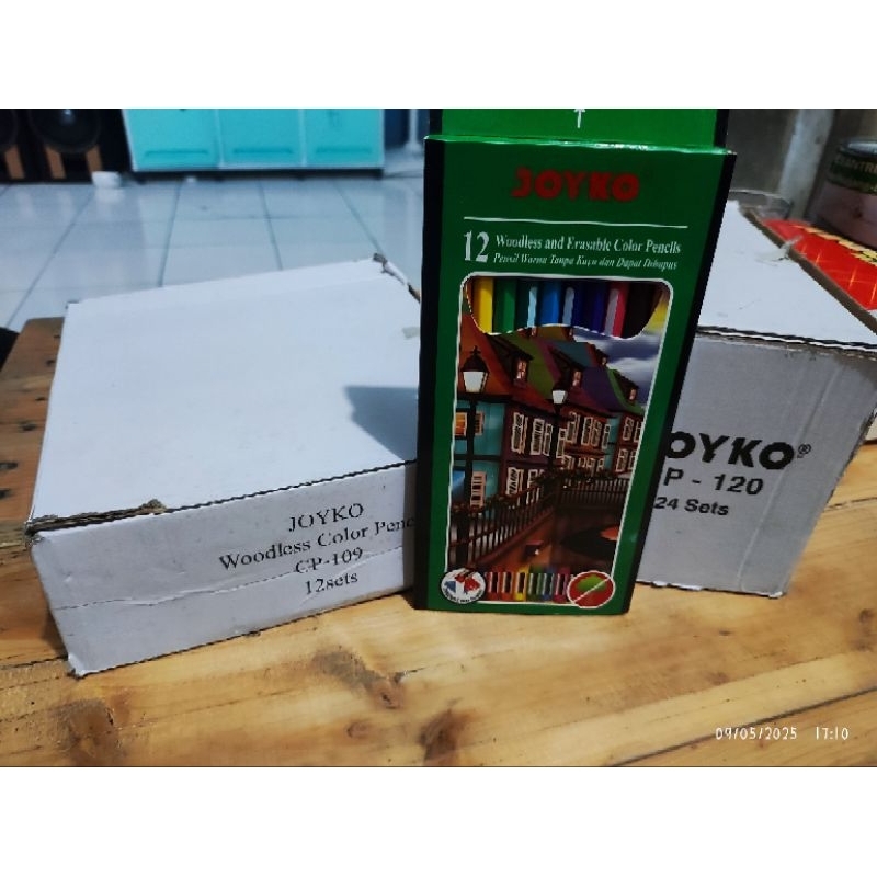 

pensil warna joyko CP-109 erasable Dengan penghapus colors pencil (12 warna)