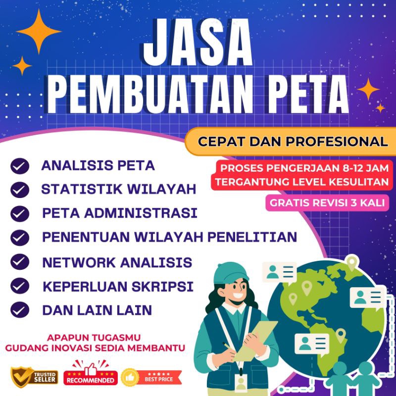 jasa pembuatan peta, kebutuhan skripsi, penentuan wilayah