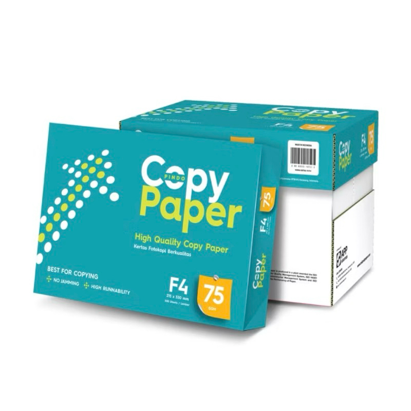 

Promo Kertas Copy Paper High Quality Copy Paper F4 HVS 75 Gsm 75gsm 500 Sheets 500sheets 210mm x