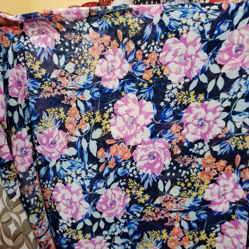 kain bahan ceruti | kain ceruti motif bunga | kain sifon ceruti premium | kain ceruty il motif bunga