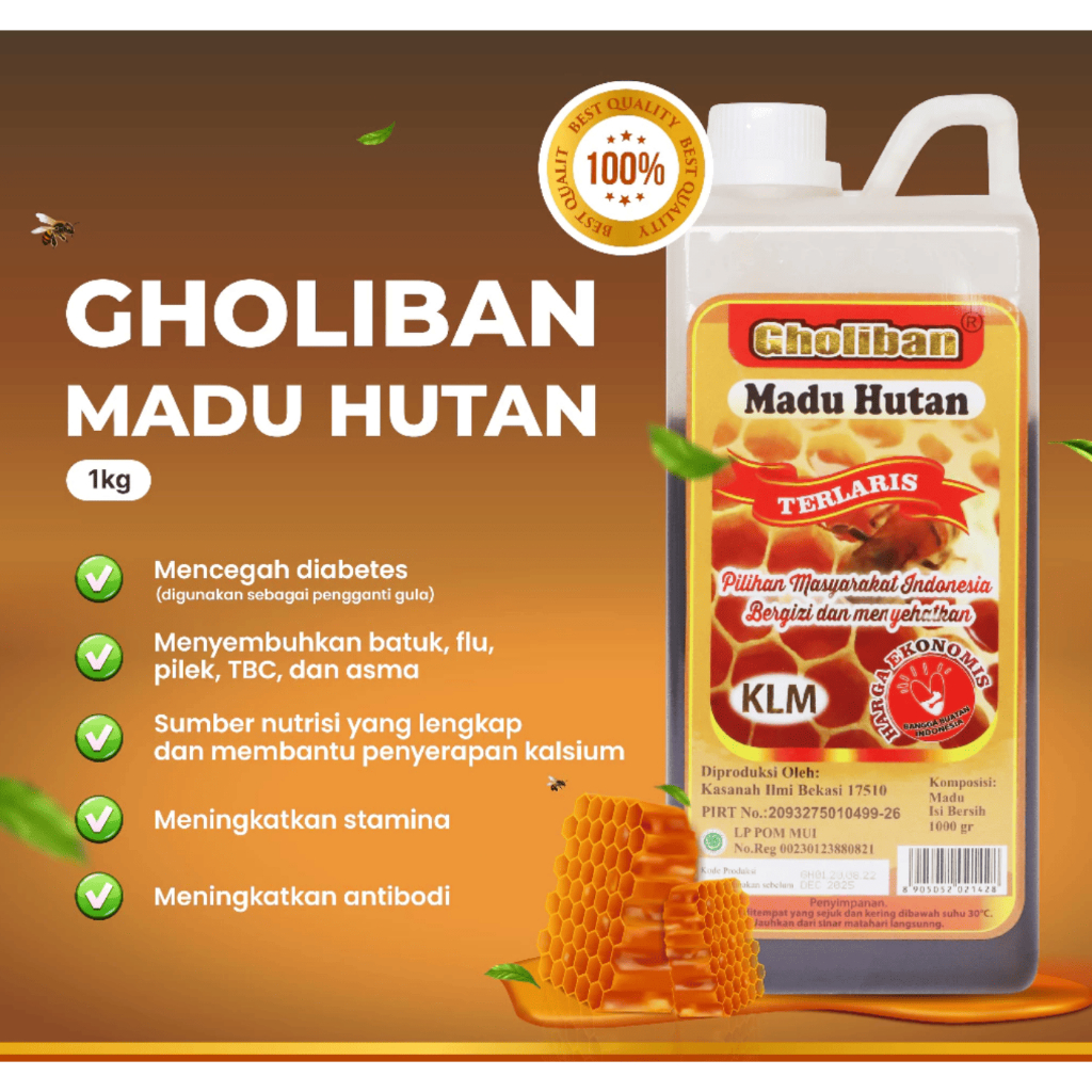 

Madu Hutan KLM Gholiban 1 Kg Terlaris