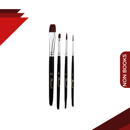 

Gramedia Medan - PHOENIX KUAS 6604S-4PCS/SET NYLON SHORT ROUND 1.4.6 FLAT12