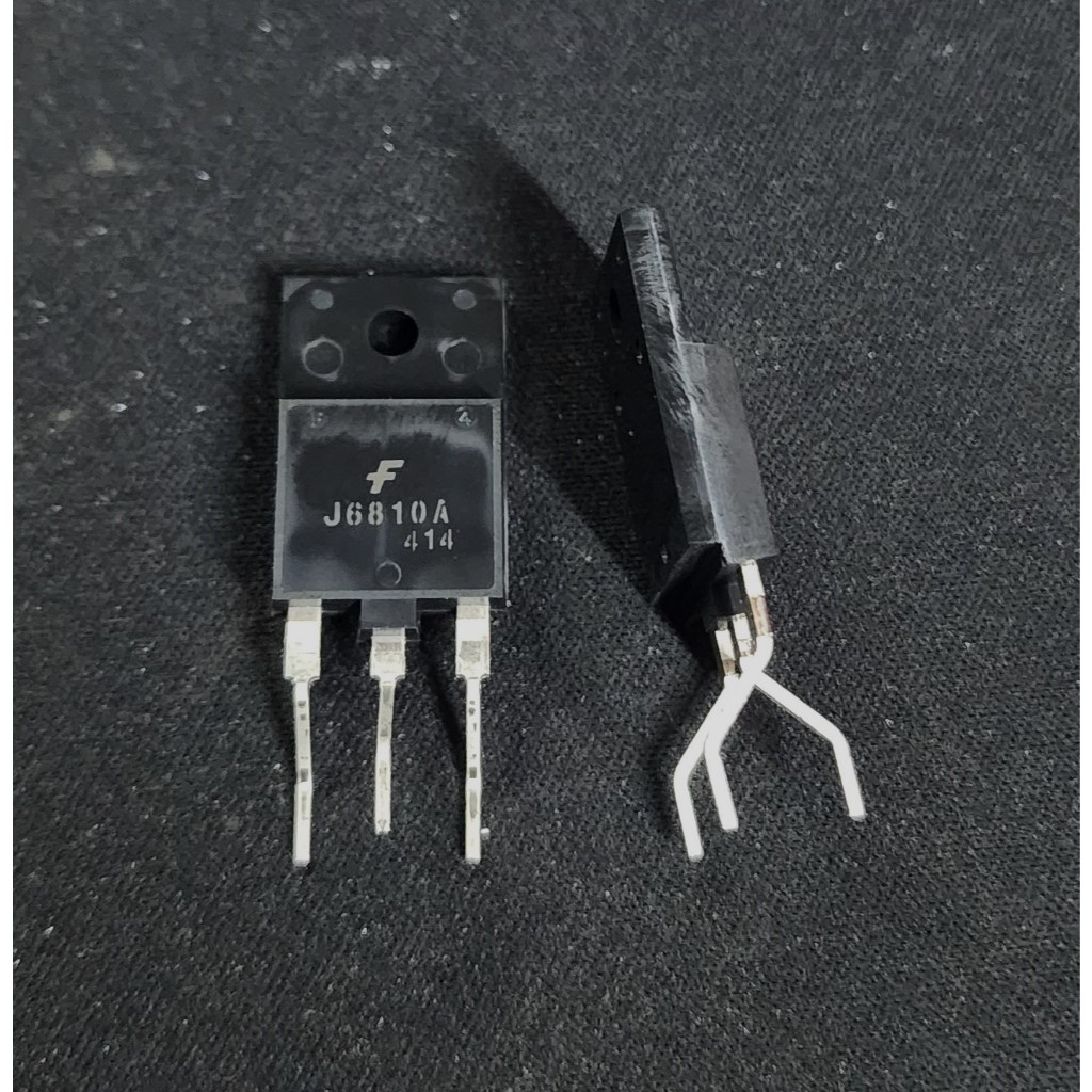 Transistor J6810A Tekuk - Silicon NPN High Voltage 1550V 60W 10A - NPN Horizontal Deflection Output