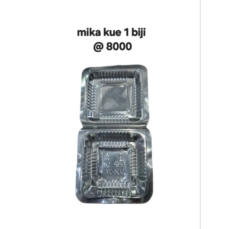 mika kue 1 biji / mika kue ukuran 23x24 (muat kue bolu) / mika kotak 1A primier 20x20x5 cm