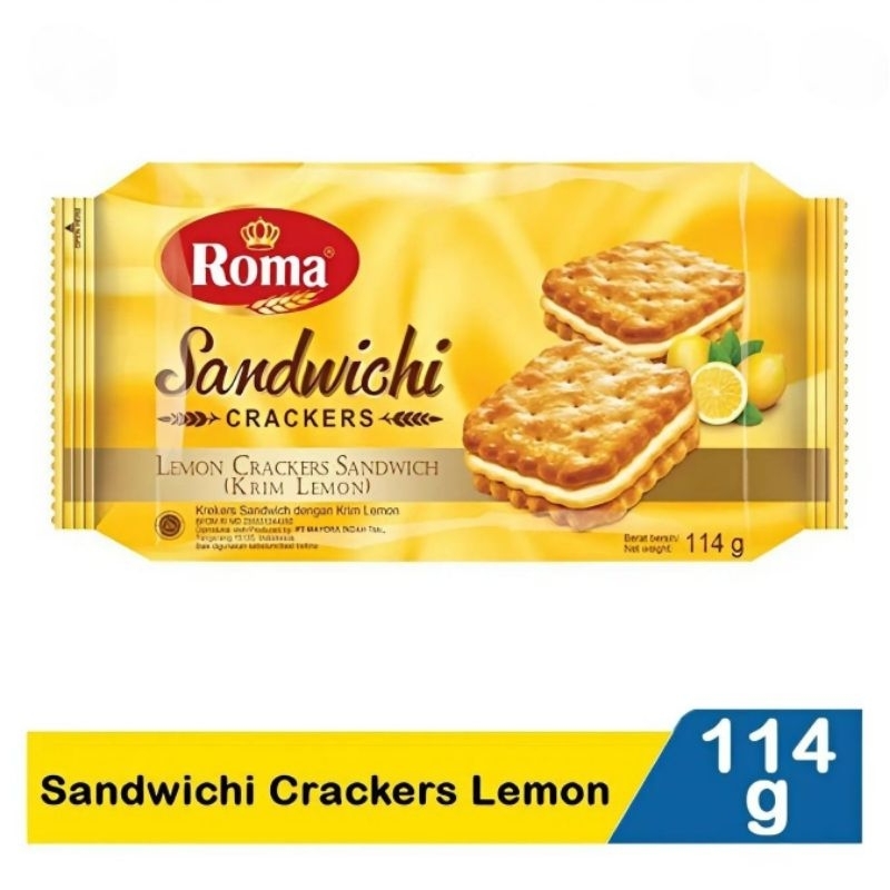 

Roma Sandwich Cracker Lemon 114g