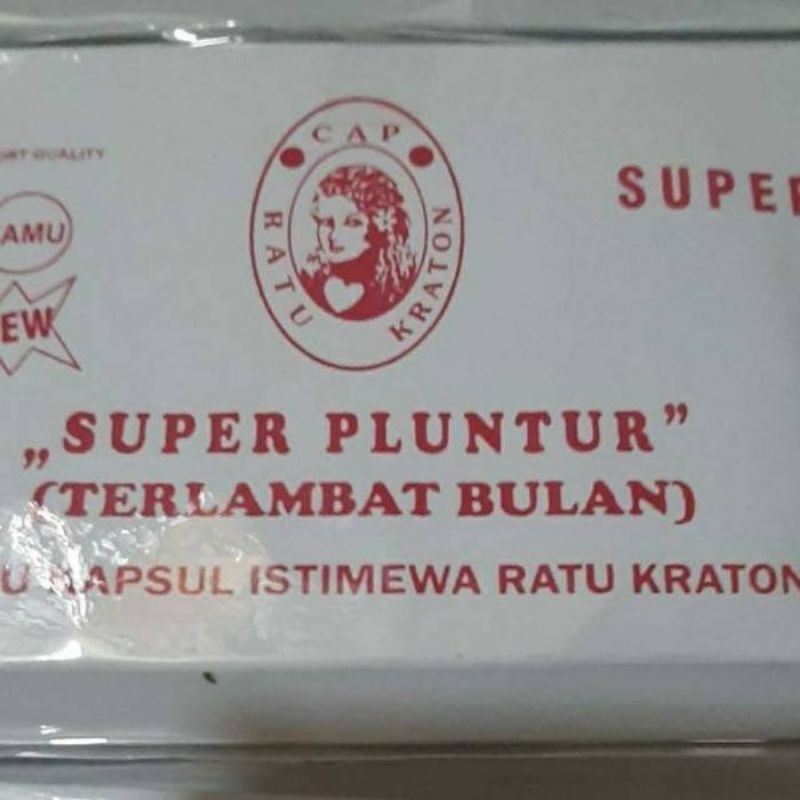 

super peluntur 24 kapsul pelancar haid cap ratu kraton