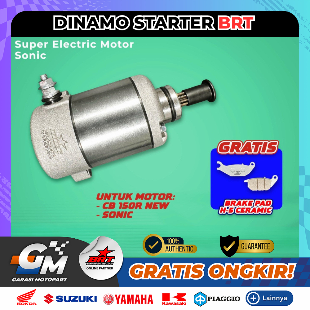 Dinamo Starter BRT CB 150 R NEW / SONIC Baru Berkualitas