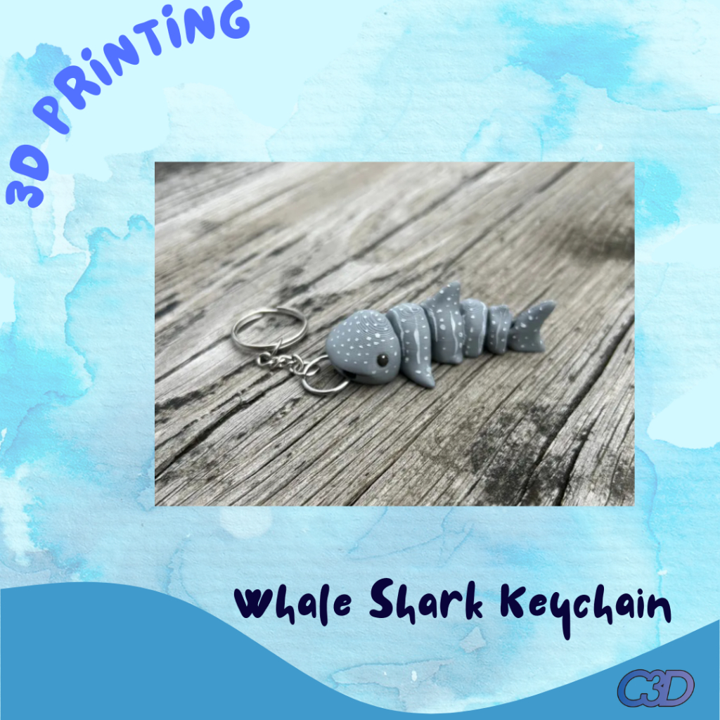 Whale Shark Keychain | Gantungan kunci hiu paus lucu