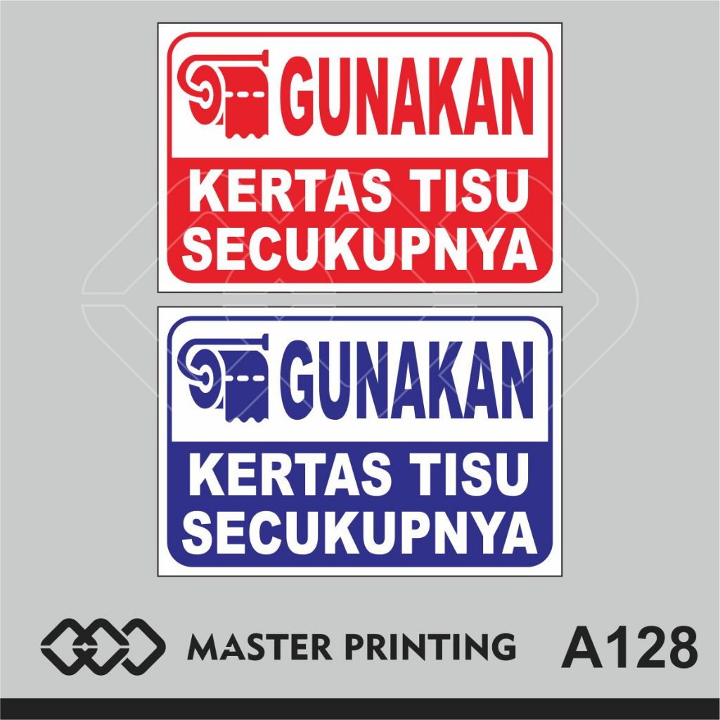 

A128 - Acrylic Sign, Stiker Akrilik Gunakan Kertas Tisu Secukupnya, Tahan Air, dan Bisa Custom