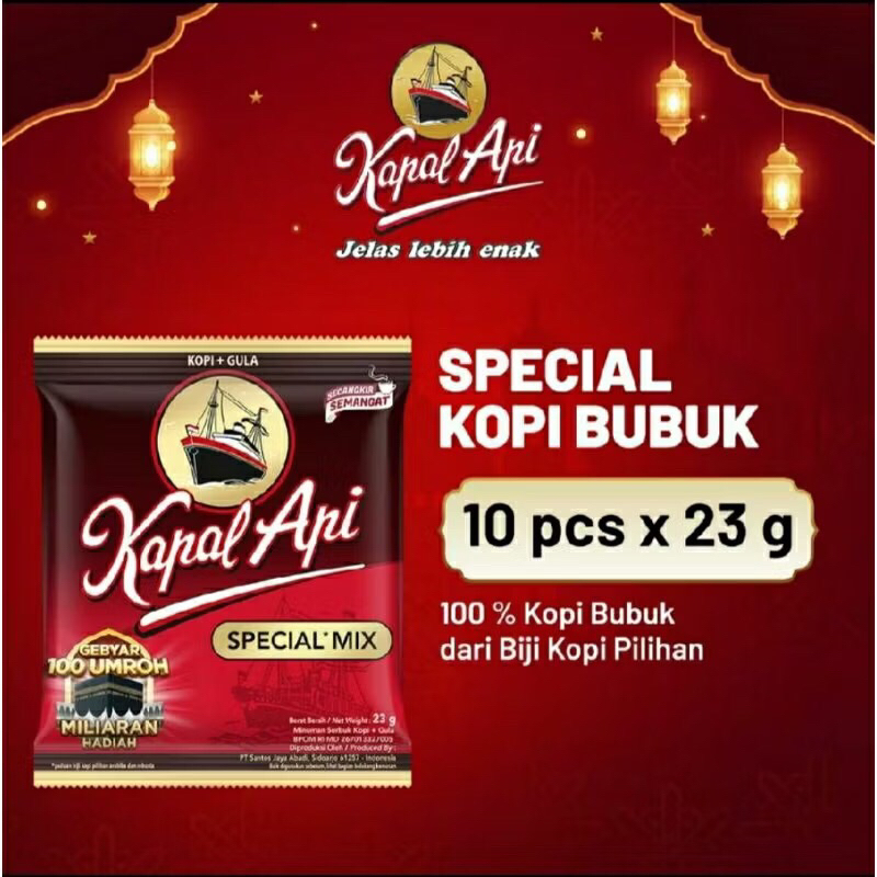 

KAPAL API Special Mix Kopi Bubuk 10 Sachet x 23g