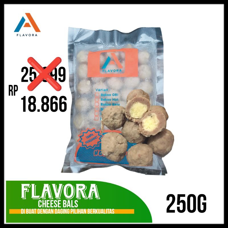 

Flavora cheese bals premium 250gr | bakso keju