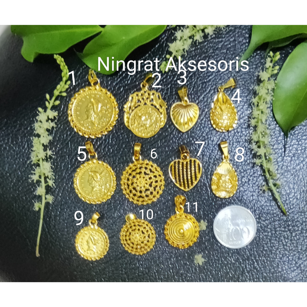 Liontin xuping mirip emas 24K kendari