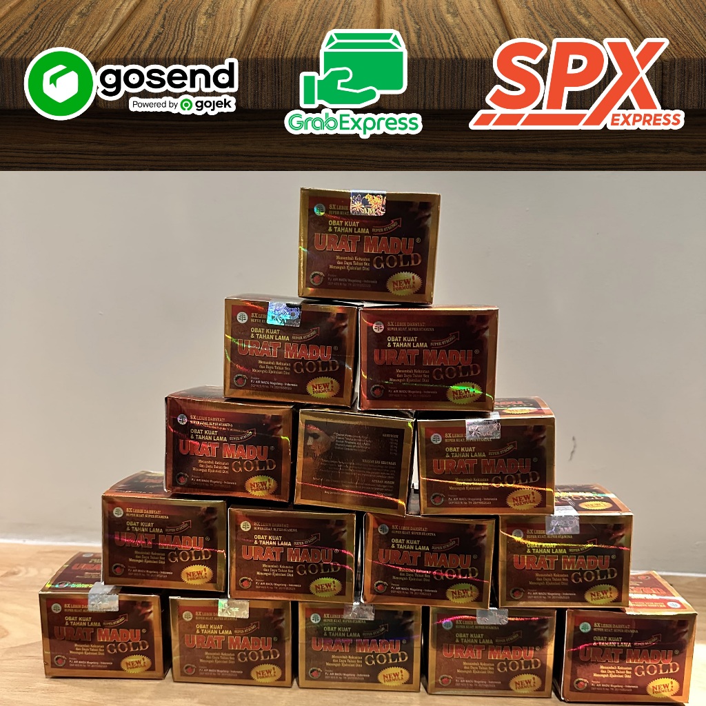 

New Urat Madu Gold Original 100% 1 BOX isi 10 Sachet COD
