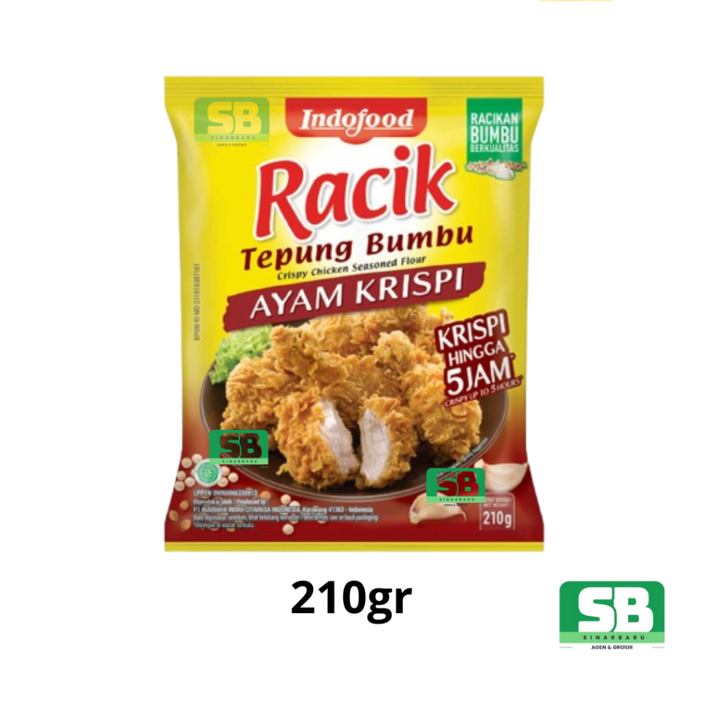 

Indofood Tepung Bumbu RACIK AYAM KRISPI Kemasan 210gr