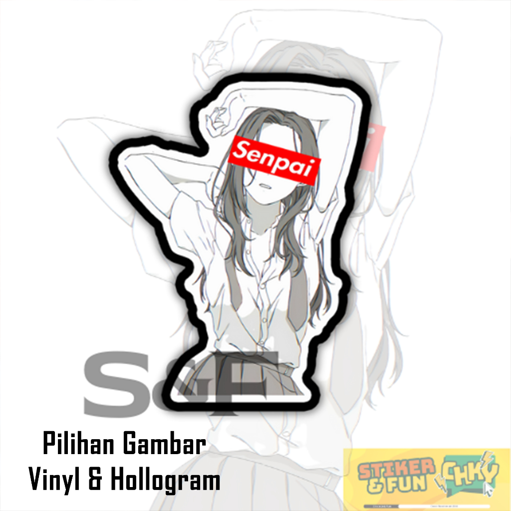 

Stiker Sticker Vinyl/Hollogram Laminasi JAPANESE SCHOOL GIRL SENPAI Vol 5