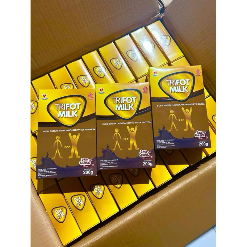 

Trifot Penggemuk Badan Trifot Susu Isi 3 Box Vanila & Coklat BPOM HALAL ORI
