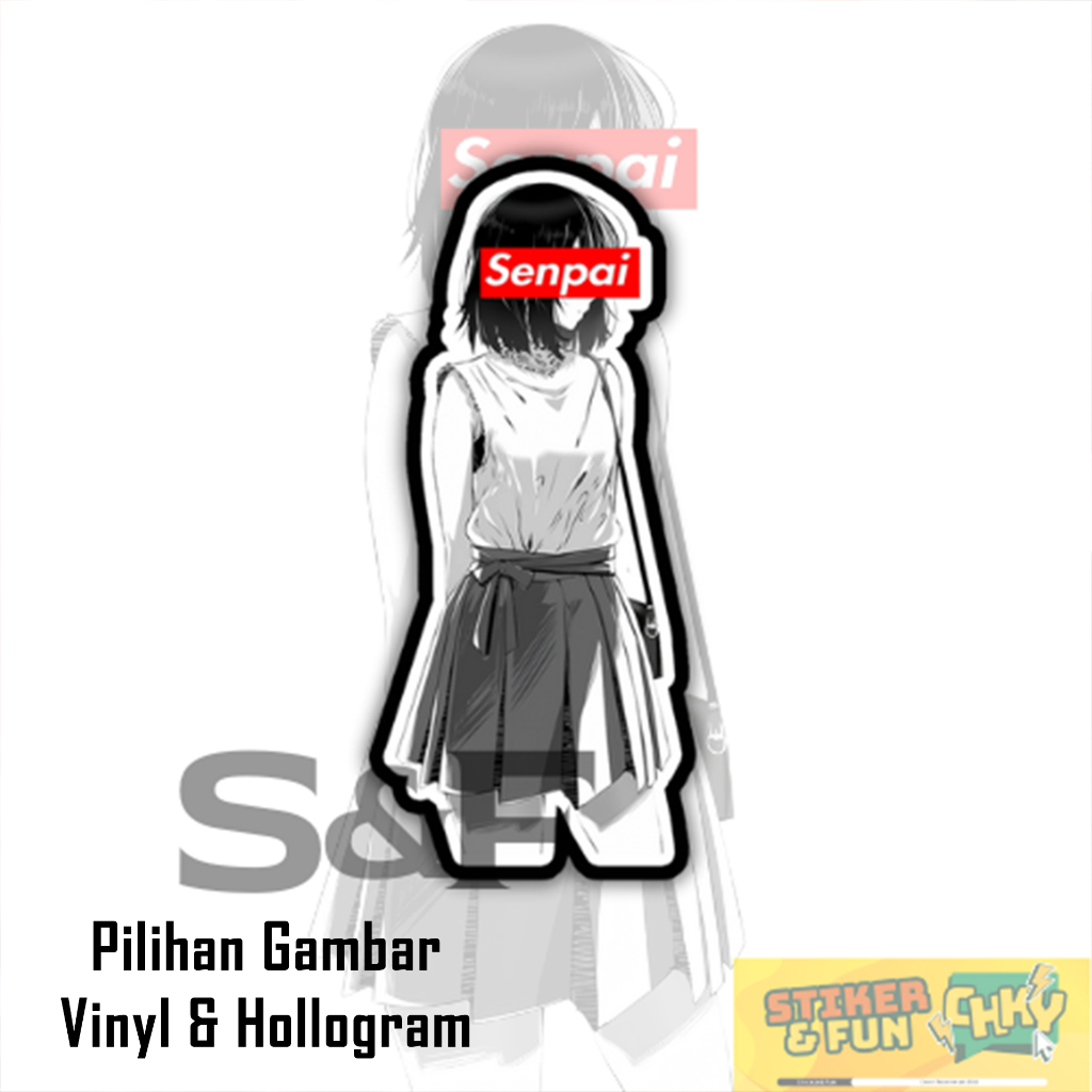 

Stiker Sticker Vinyl/Hollogram Laminasi JAPANESE SCHOOL GIRL SENPAI Vol 8