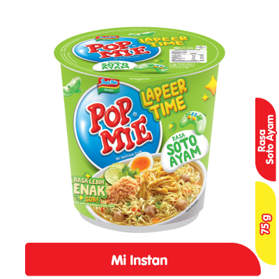 

POP MIE MI INSTAN LAPEER TIME SOTO AYAM CUP 75g