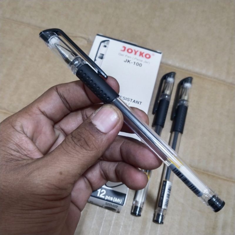 

Ay00! 1 Pak Pulpen Joyko JK 100 Hitam Isi 12 Pcs
