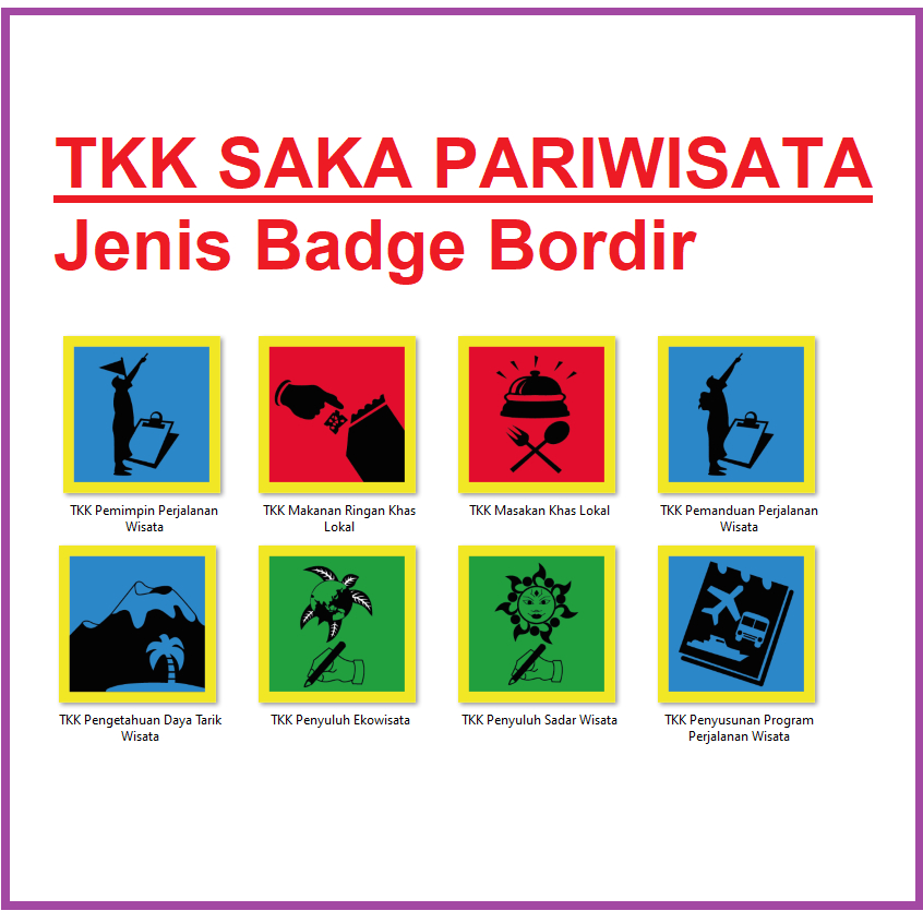 Badge TKK Saka Pariwisata (bordir)
