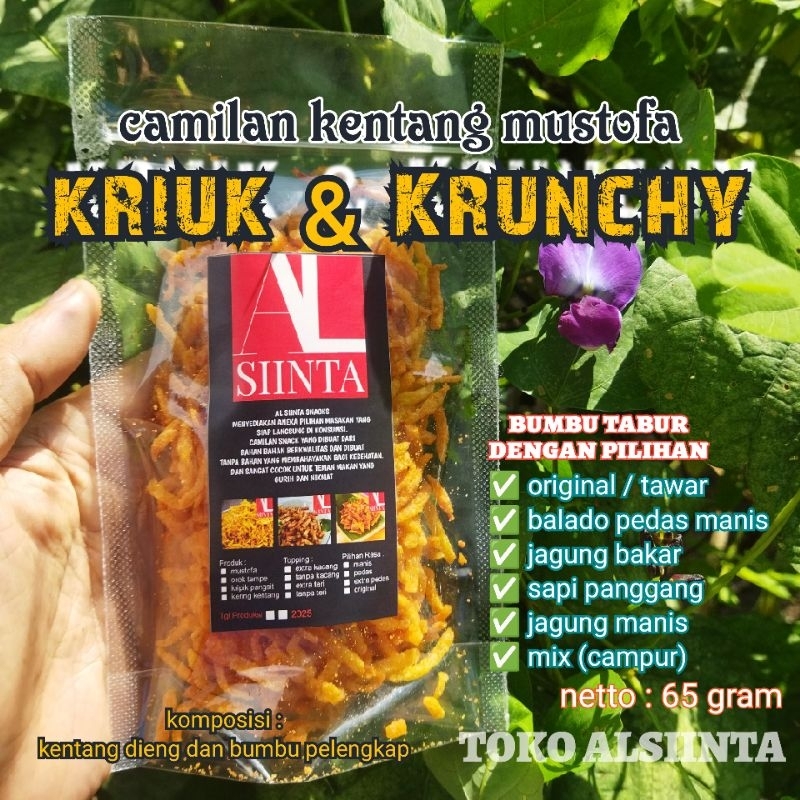 

camilan kentang mustofa 65 gram | aneka pilihan rasa ( bumbu tabur )