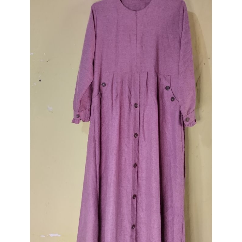 Gamis Katun - Warna Taro