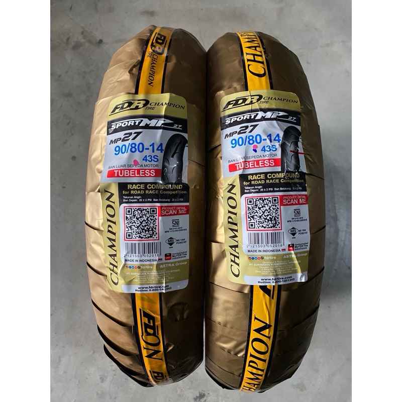 fdr sport mp 76 dan mp 27 ukuran 90/80-14
