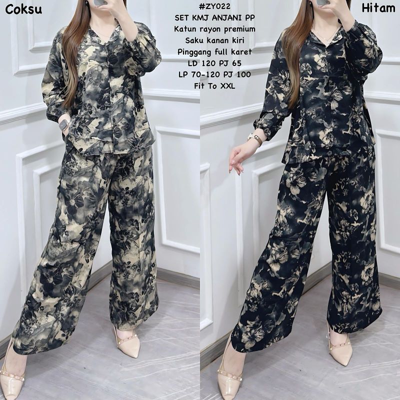 Setelan ZY022 Set Kemeja Anjani PP - VF