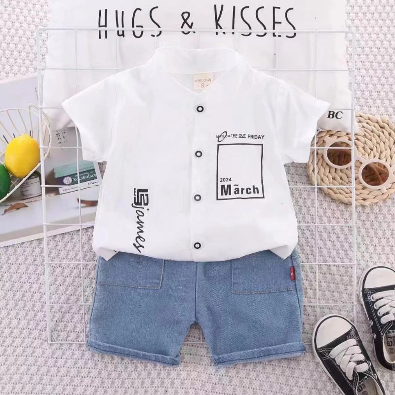 kemeja anak import/set kemeja anak laki-laki terbaru/baju anak laki-laki 6 bulan -4 tahun/kemeja ana