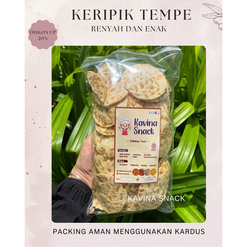

keripik tempe bulat free kardus