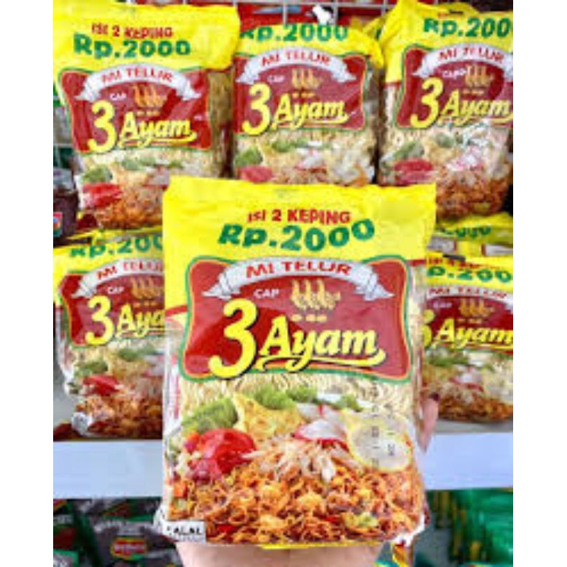 

mi telur cap 3 ayam 2000an mie telur murah