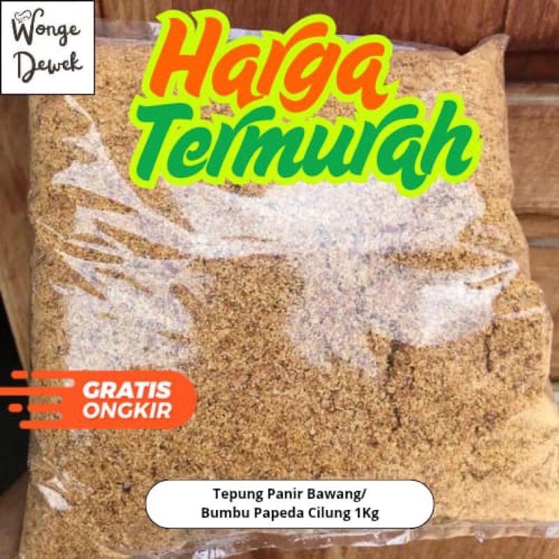 

Tepung Panir Bawang / Bumbu Cilung Papeda 1Kg