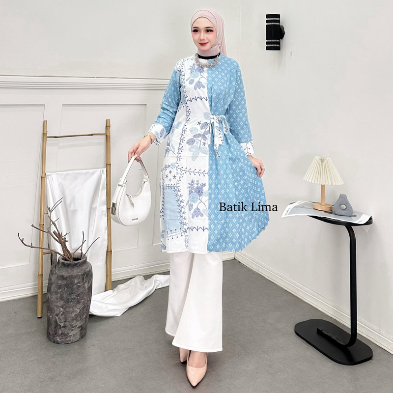 new product tunik batik wanita tunik motif terbaru model kekinian tunik batik motif kombinasi