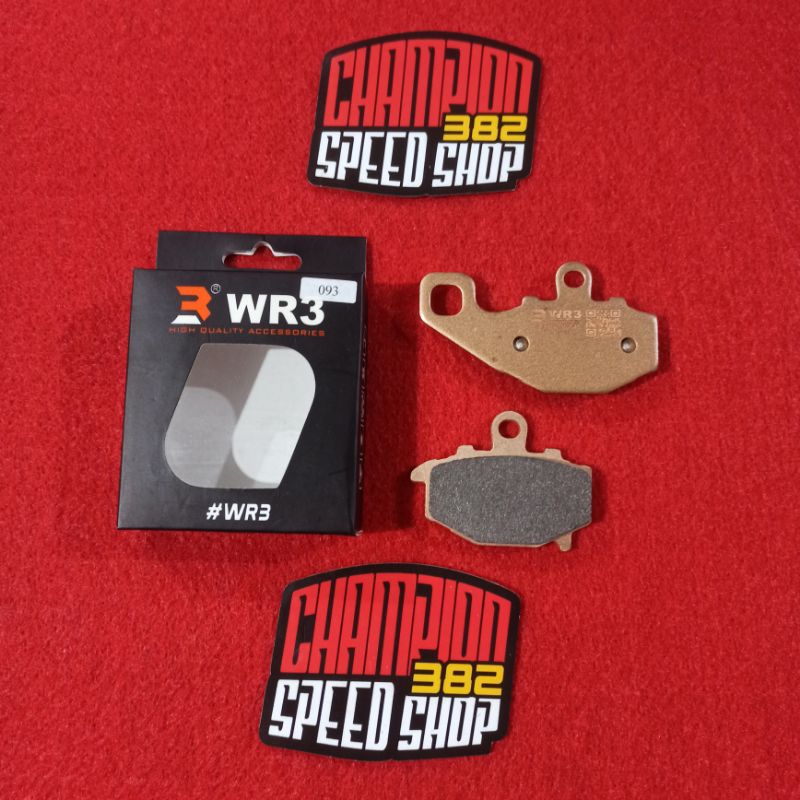 Kampas Rem Belakang WR3 Sintered ER6 ER6N ER6F ER-6N ER-6F