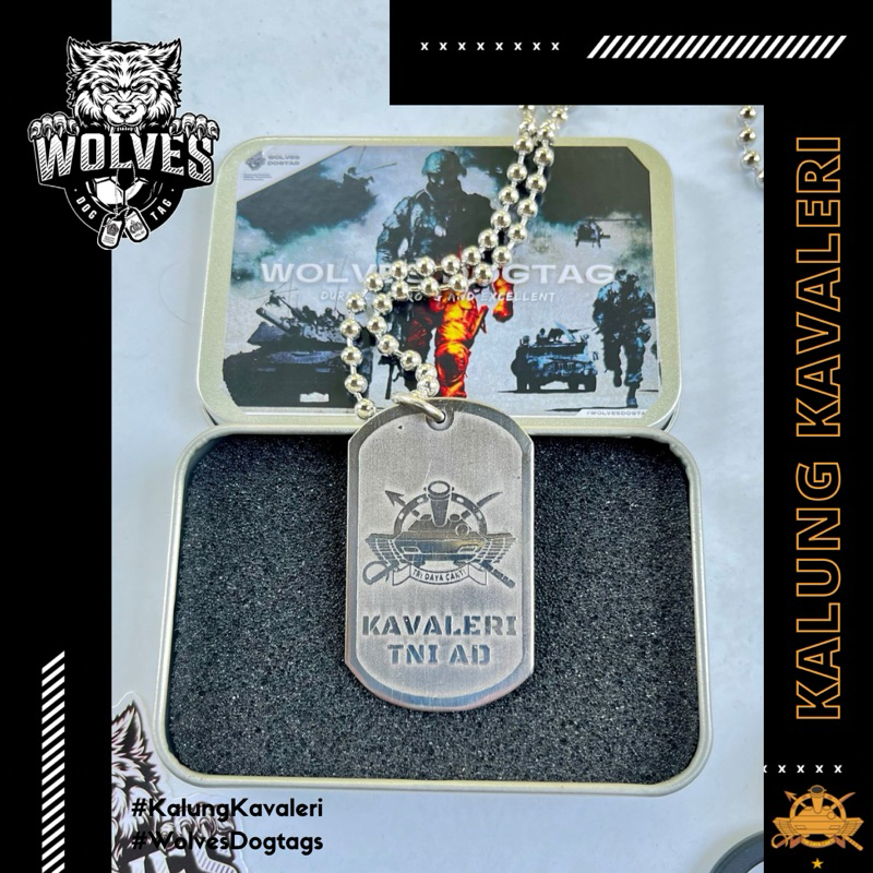 Kalung kavaleri / dogtags kavaleri / Kalung logo kavaleri / korps kavaleri / aksesoris kavaleri
