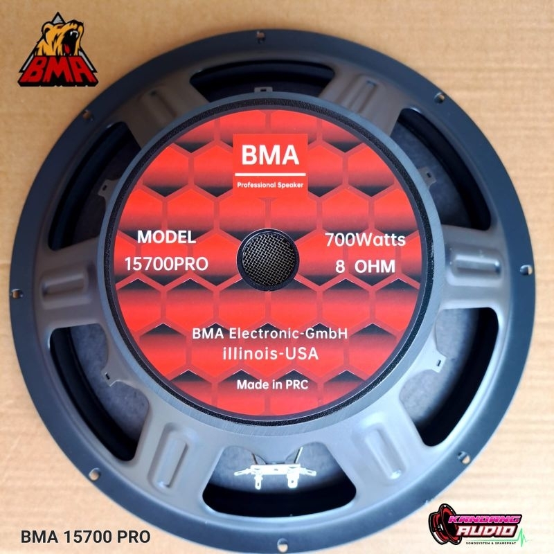 SPEAKER COMPONEN BMA 15700 PRO 15 INCH SPEAKER BMA PROFESIONAL VC 3 INCH ORIGINAL BMA