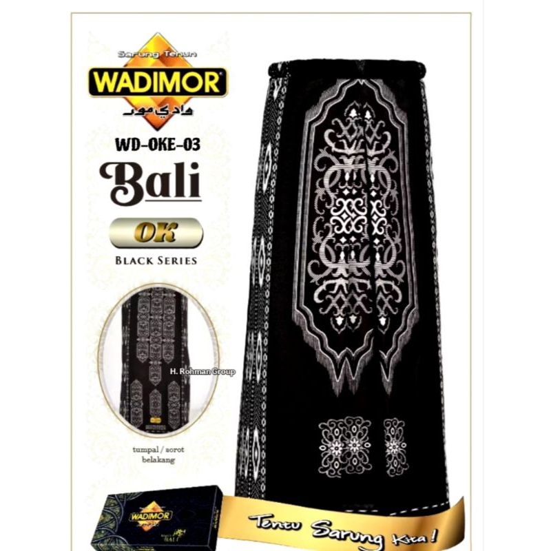 SARUNG WADIMOR HITAM MOTIF||SARUNG WADIMOR 10PCS||SARUNG WADIMOR HITAM POLOS
