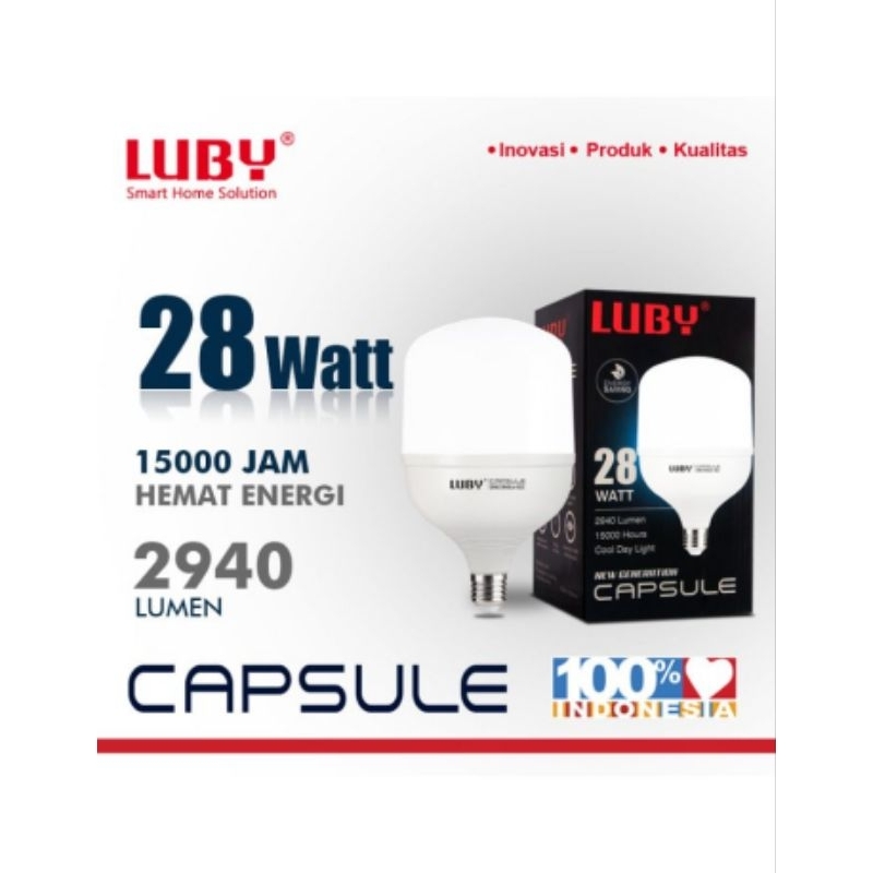 [COD]Lampu Led Capsule Luby 28watt