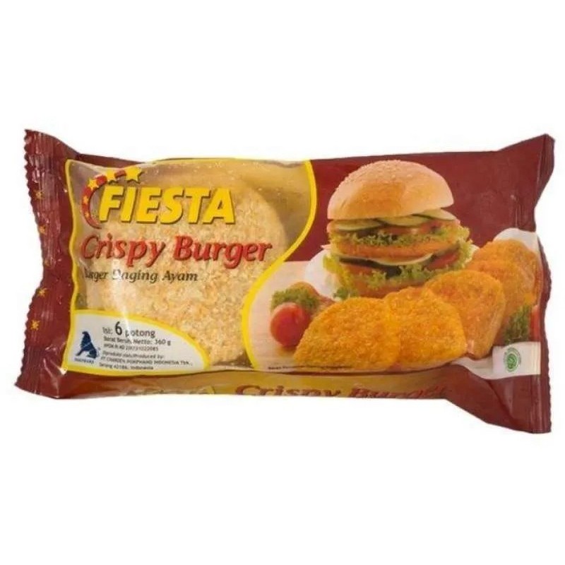 

Fiesta crispy burger ayam isi 6 pcs 360 gr